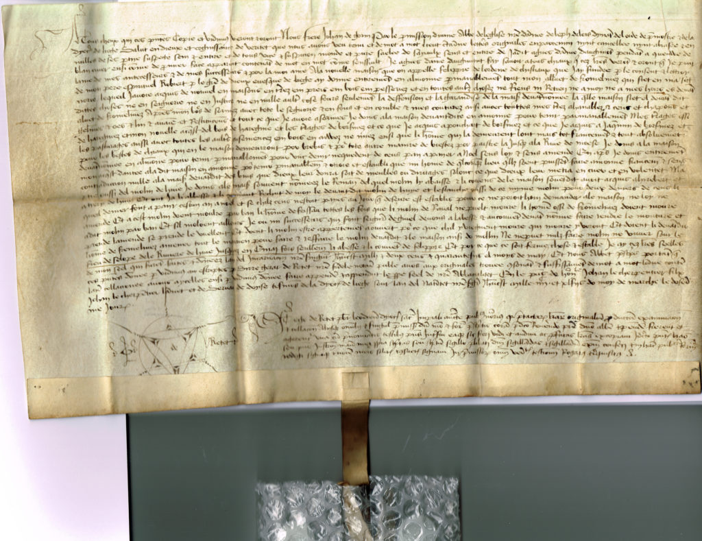 Messire Jean de Gorin (1446-1246) 34,7X20,2+1,2